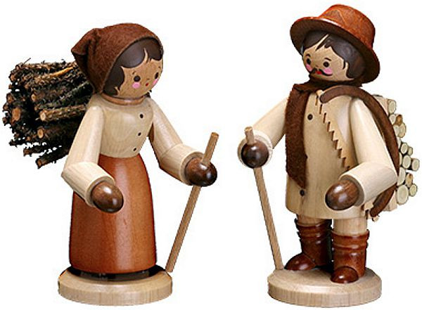 Holzleute, groß, natur