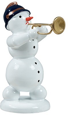 Schneemann mit Jazztrompete Schneemann mit Jazztrompete