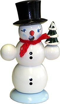 Räuchermann Schneemann mit Bäumchen Räuchermann Schneemann mit Bäumchen
