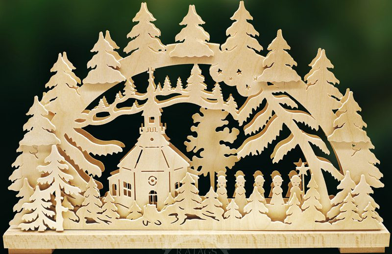 Schwibbogen Barockkirche Seiffen, klein Schwibbogen Barockkirche Seiffen, klein