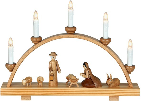 Schwibbogen Heilige Familie / natur Schwibbogen Heilige Familie / natur