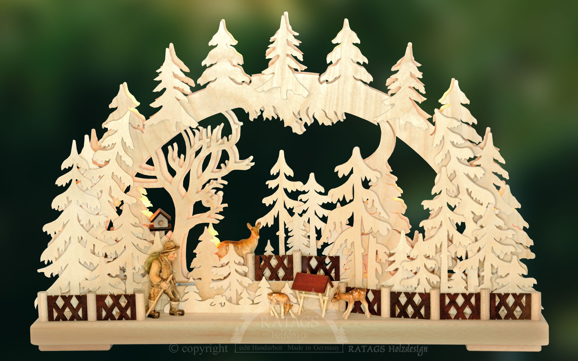 3D-Schwibbogen, Wildhüter 3D-Schwibbogen, Wildhüter