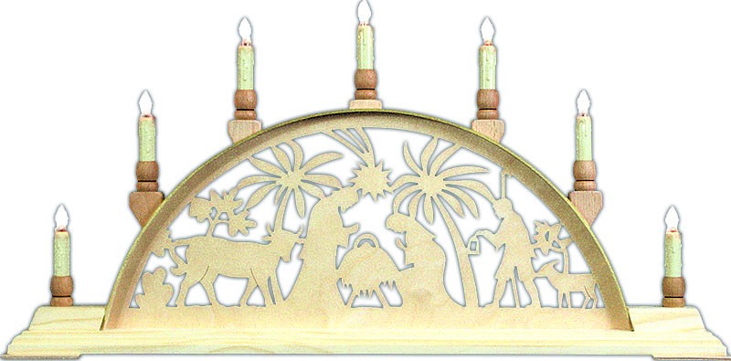 Schwibbogen Christi Geburt, klein Schwibbogen Christi Geburt, klein