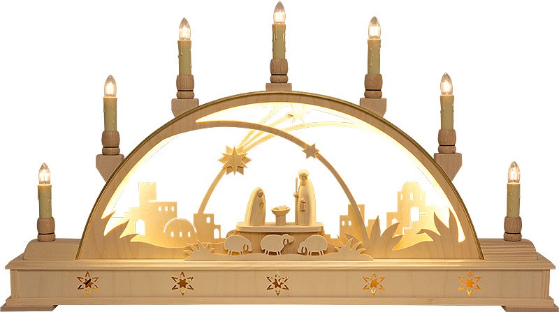 Schwibbogen Christi Geburt, doppelt Schwibbogen Christi Geburt, doppelt