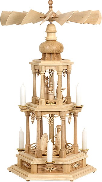 Pyramide Sternenmotiv Krippe
