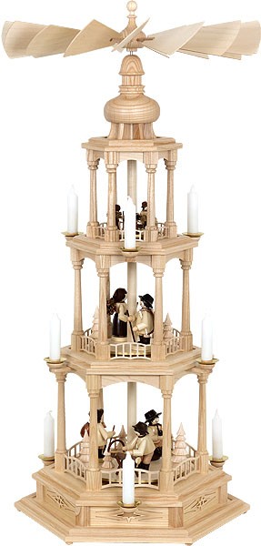 Pyramide neutral Waldfiguren, 3-stöckig