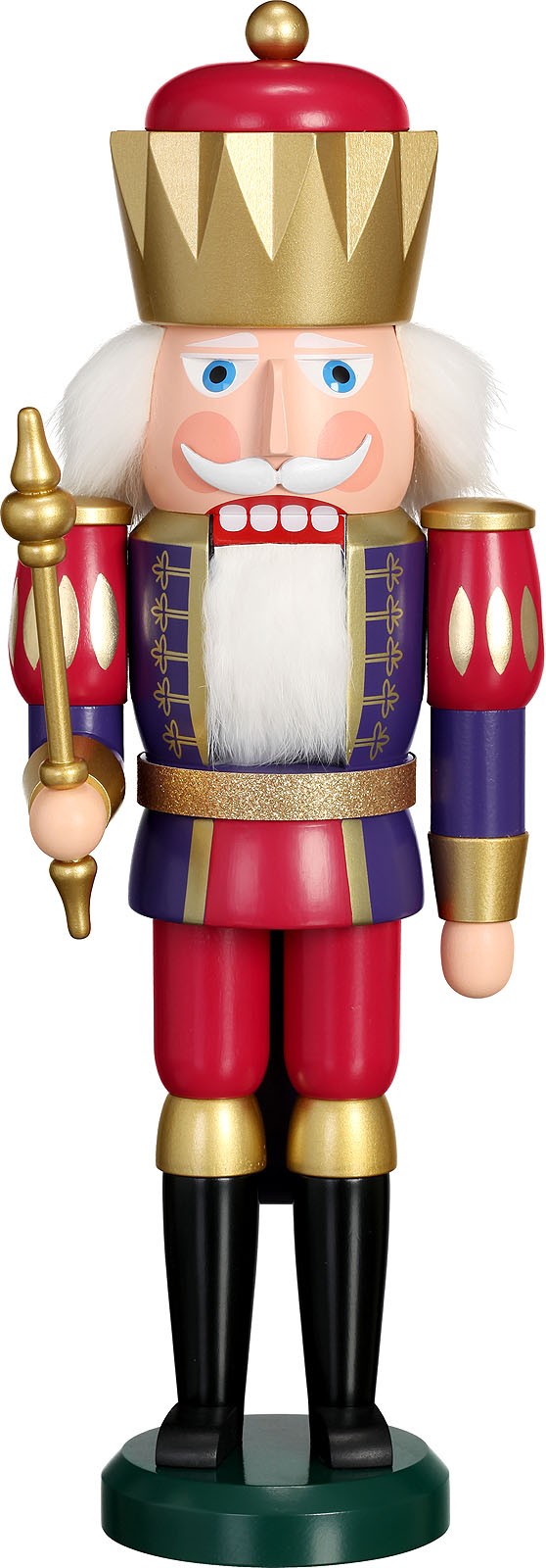 Nussknacker König, indigo-himbeer