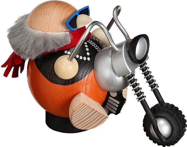 Kugelräucherfigur Hobby-Biker Kugelräucherfigur Hobby-Biker