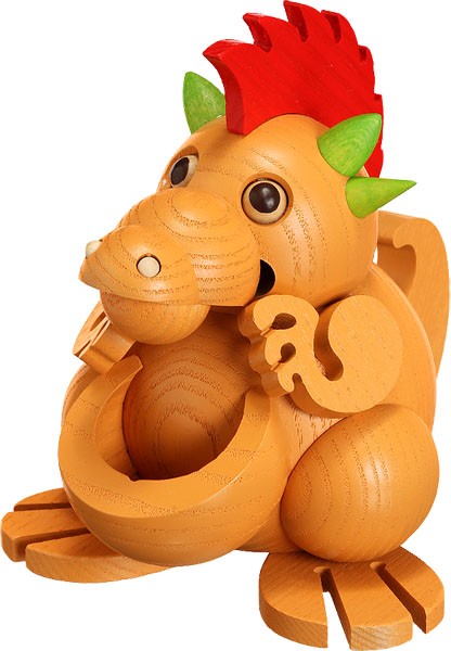 Kugelräucherfigur Räucherdrache Beuteldrache Kugelräucherfigur Räucherdrache Beuteldrache