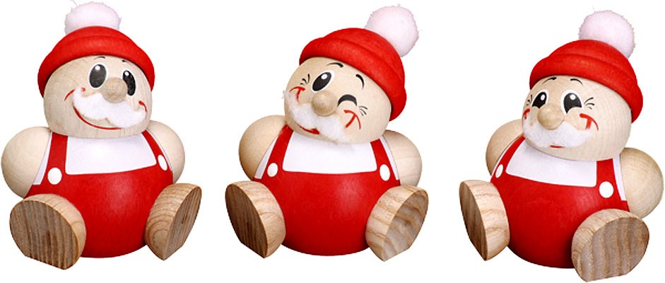 Kugelfigur Nikolaus, 3er Satz Kugelfigur Nikolaus, 3er Satz