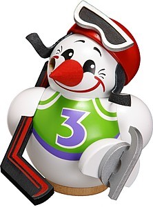 Kugelräucherfigur Cool Man Eishockeyspieler, weiß Kugelräucherfigur Cool Man Eishockeyspieler, weiß