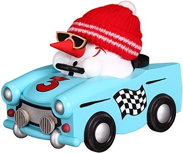 Kugelräucherfigur Cool Man im Trabi Kugelräucherfigur Cool Man im Trabi