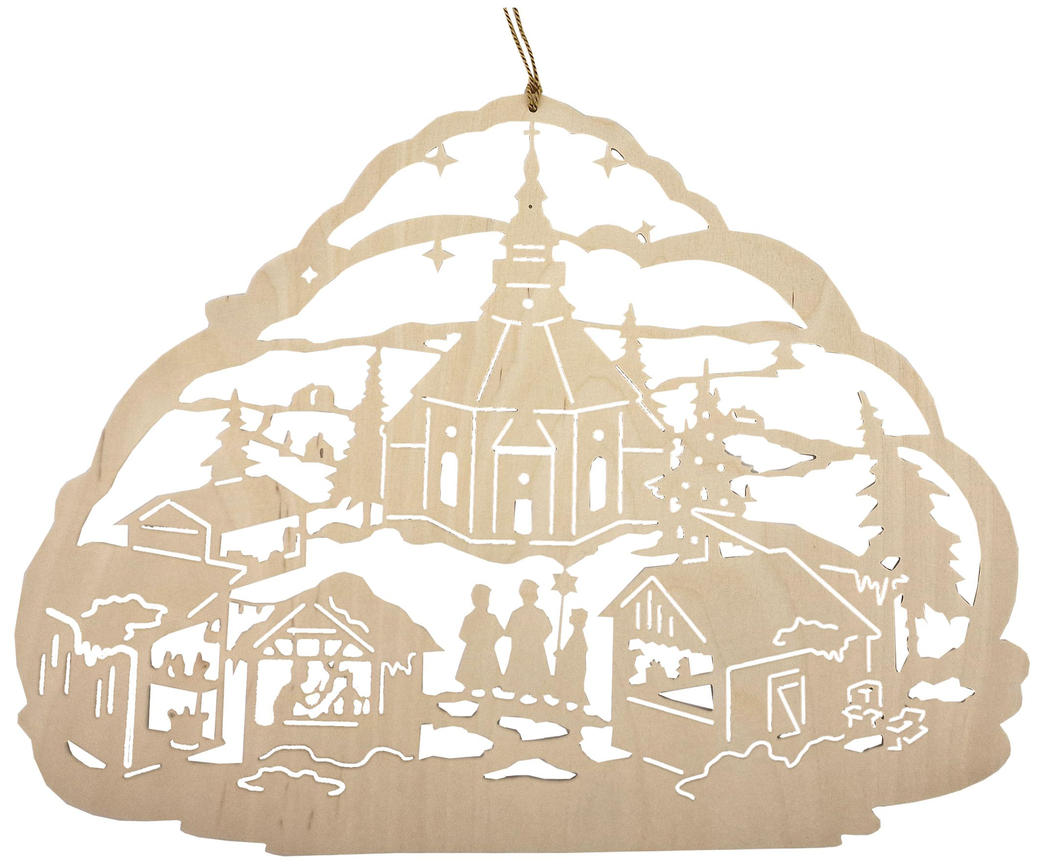 Fensterbild / Wandbild, Seiffener Weihnachtsmarkt