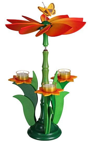 Teelichtpyramide - Blüte Teelichtpyramide - Blüte