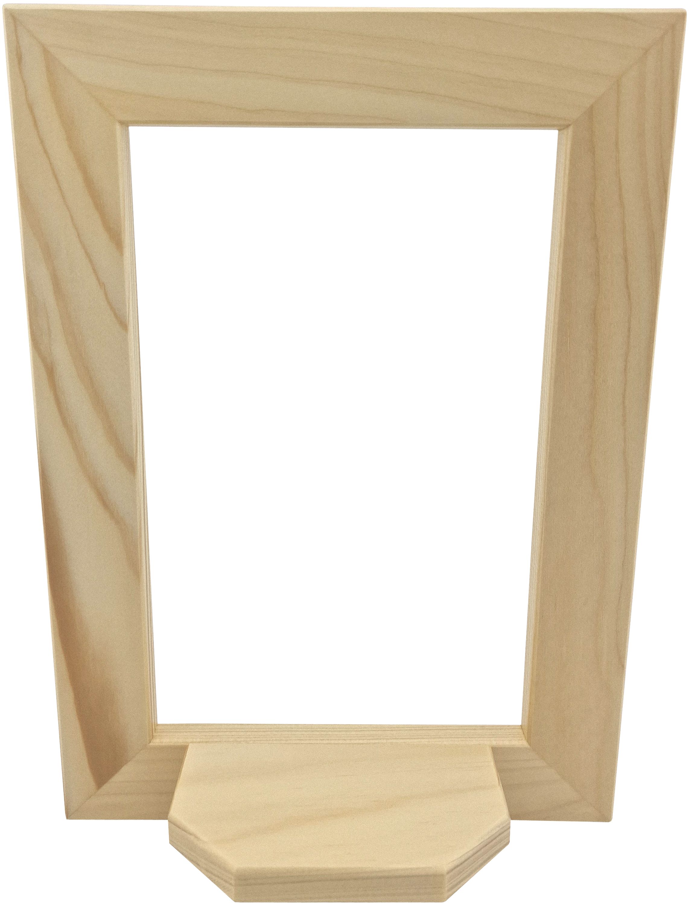 Wandrahmen hoch mit Podest natur - 33 x 24 cm