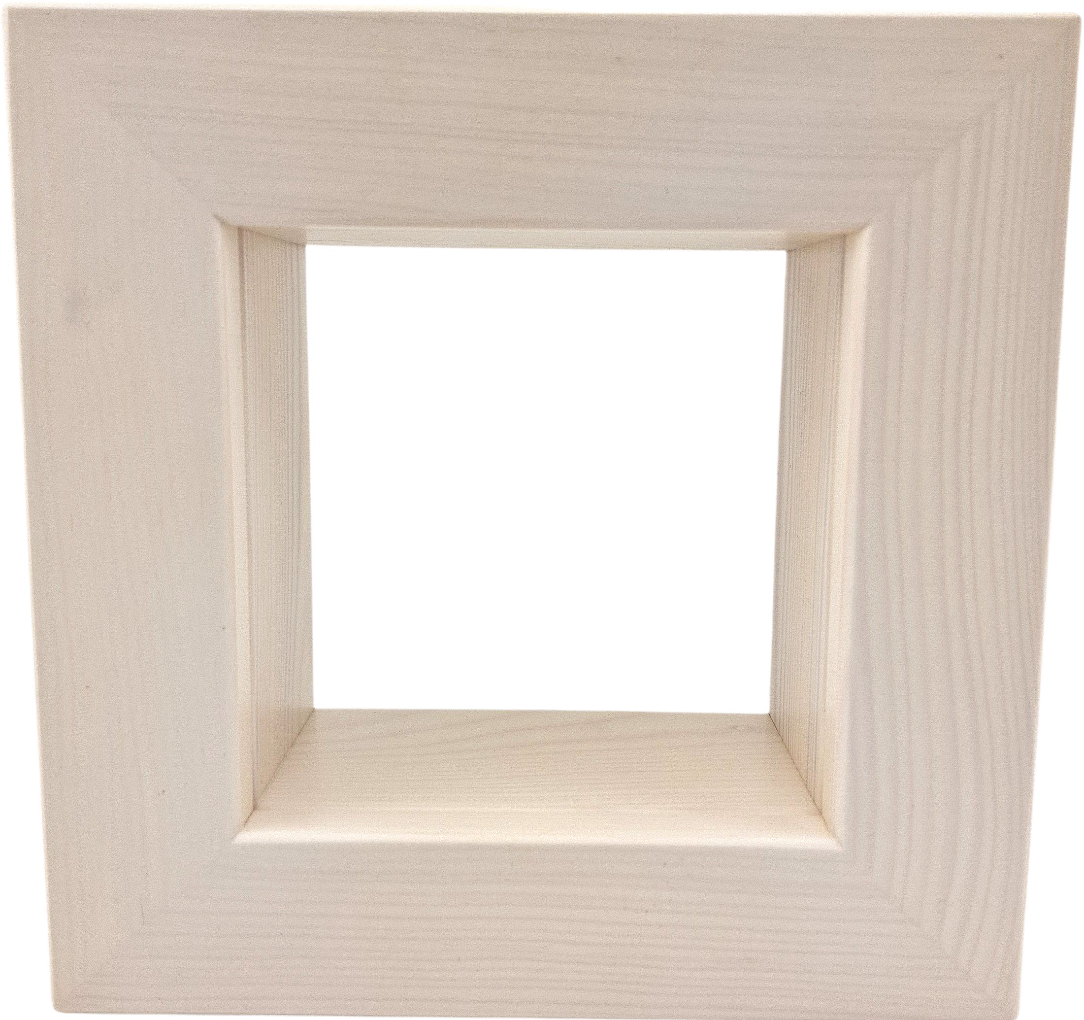 Wandrahmen Kastenrahmen klein weiß transparent - 20 x 20 cm