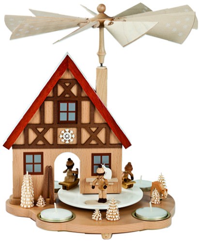 Tischpyramide Haus Winterkinder Tischpyramide Haus Winterkinder