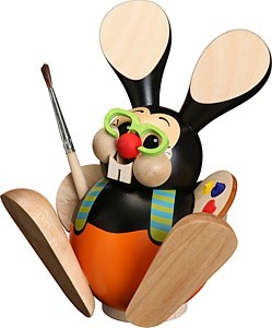 Kugelräucherfigur Osterhase Kunstmaler Kugelräucherfigur Osterhase Kunstmaler