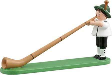 Bayernmusikant mit Alphorn Bayernmusikant mit Alphorn