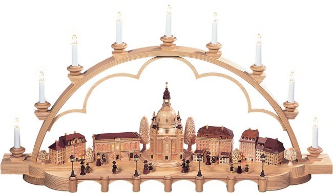 Schwibbogen Alt Dresden -groß- Natur Schwibbogen Alt Dresden -groß- Natur
