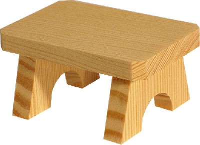 Bänkchen für einen Kantenhocker Bänkchen für einen Kantenhocker