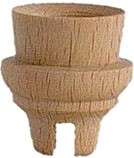 Lichtertülle -14mm, Höhe 27 mm, mit Nut
