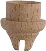Lichtertülle - 17mm, Höhe 31 mm, mit Nut