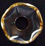 Lichtmanschette mit Goldrand, gewellt - 15x50 mm Lichtmanschette mit Goldrand, gewellt - 15x50 mm