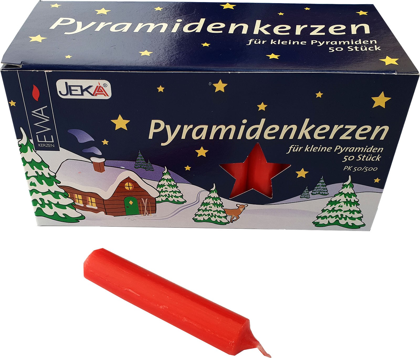 Pyramidenkerzen - rot Pyramidenkerzen - rot