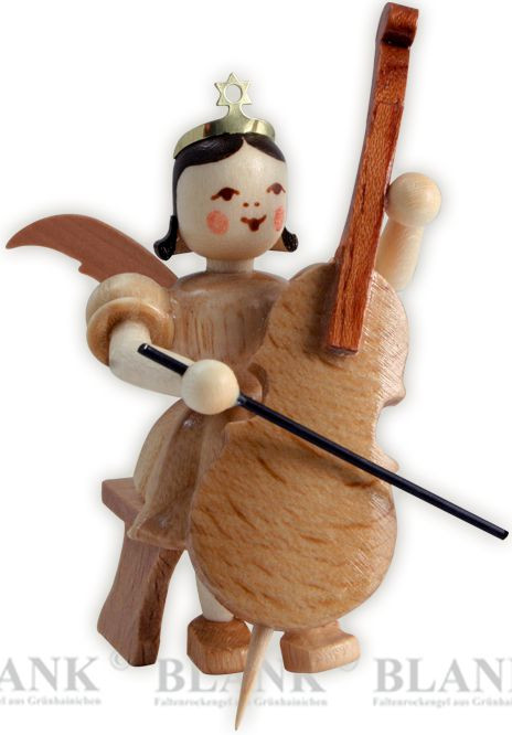 Kurzrockengel mit Violoncello, sitzend Kurzrockengel mit Violoncello, sitzend