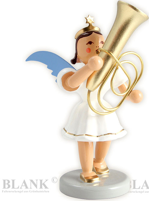Kurzrockengel mit Tuba, farbig Kurzrockengel mit Tuba, farbig