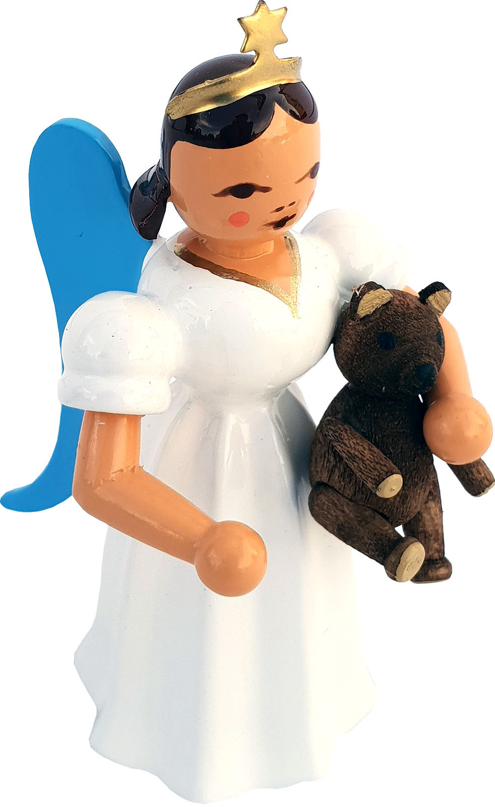 Langrockengel mit Teddy, farbig Langrockengel mit Teddy, farbig