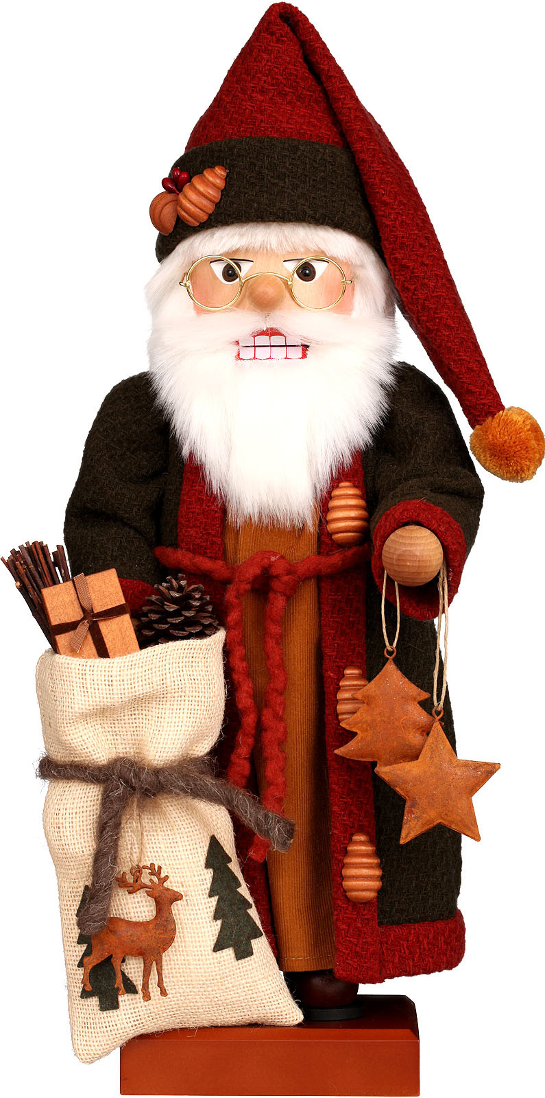 Nußknacker Weihnachtsmann Herbstfarben