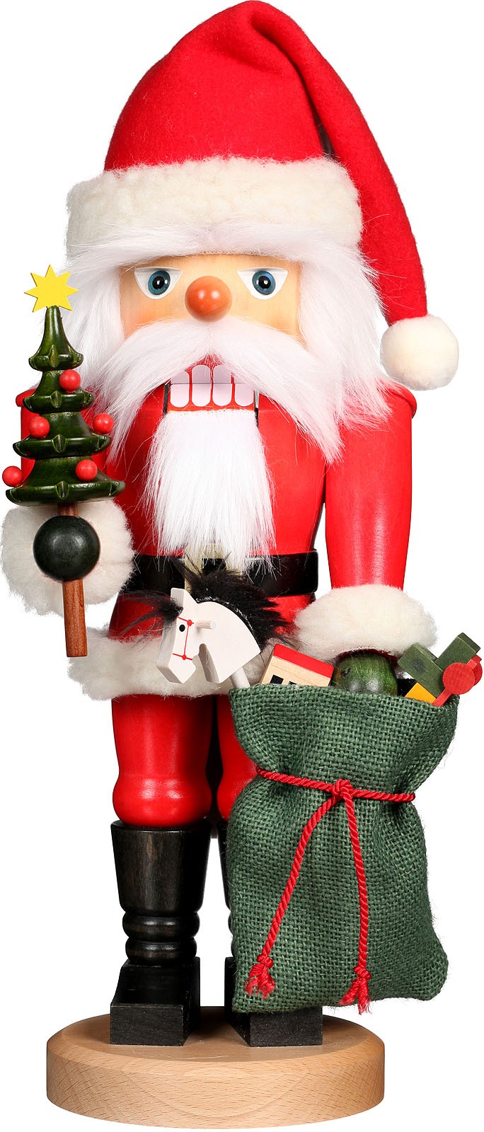 Nussknacker Weihnachtsmann mit Sack Nussknacker Weihnachtsmann mit Sack