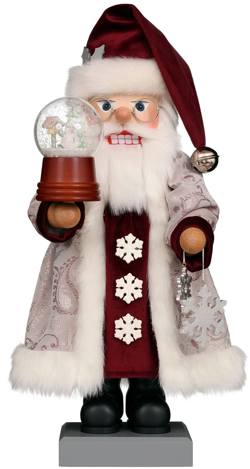 Nußknacker Weihnachtsmann Schneekugel