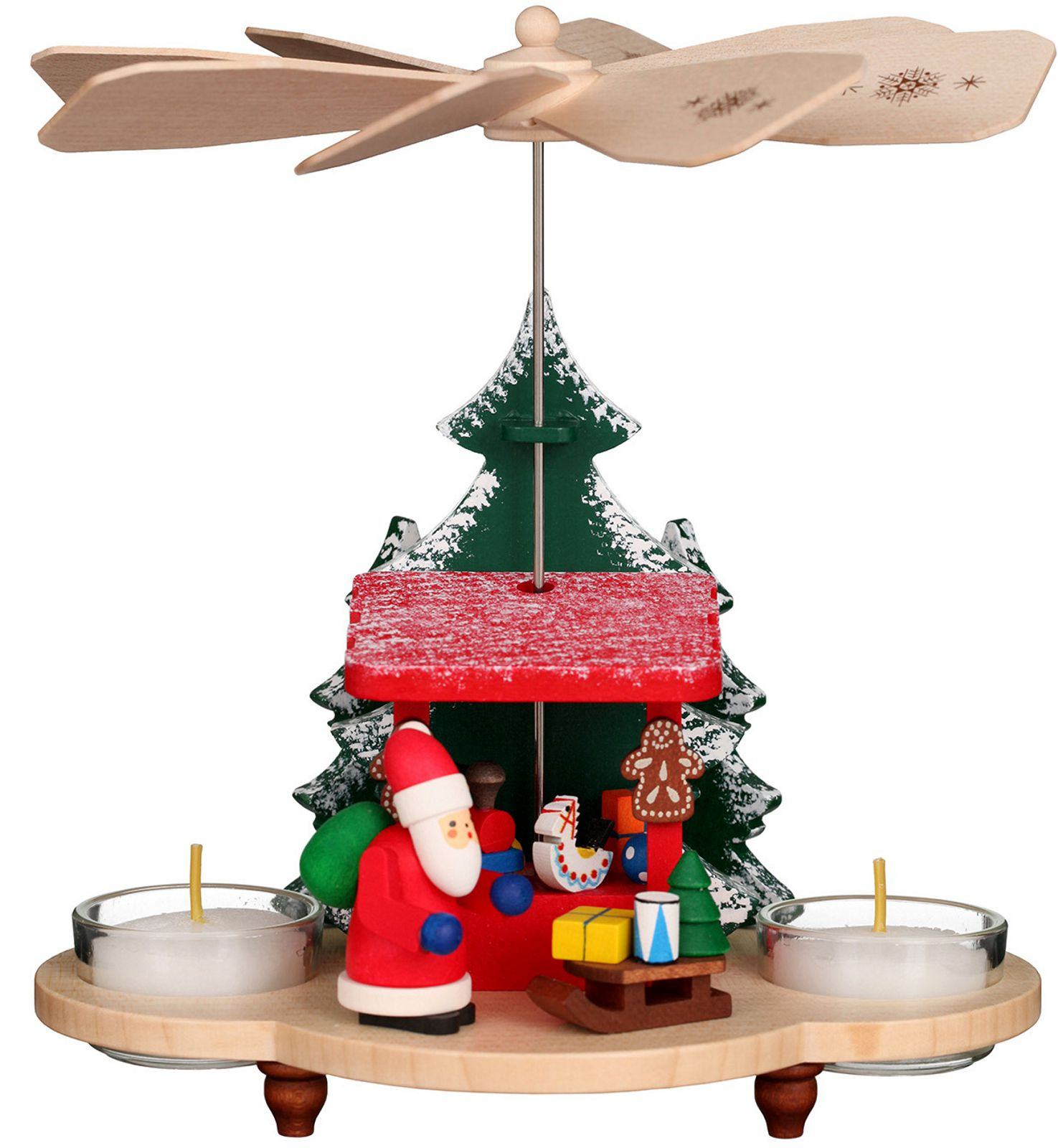 Pyramide Weihnachtsmann auf Striezelmarkt Pyramide Weihnachtsmann auf Striezelmarkt