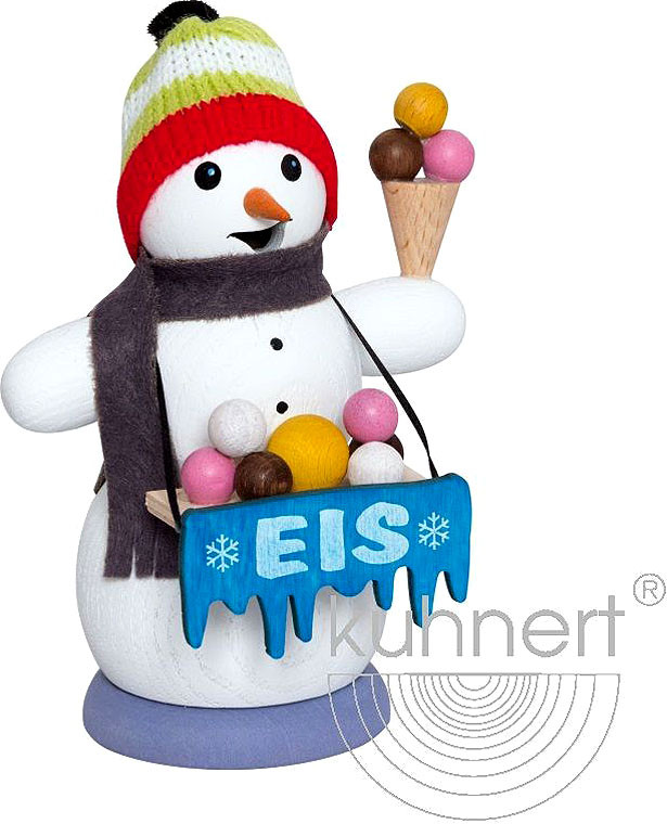 Räuchermann Schneemann Eisverkäufer Räuchermann Schneemann Eisverkäufer
