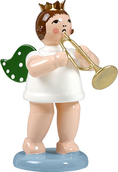 Engel mit Jazztrompete, mit Krone Engel mit Jazztrompete, mit Krone