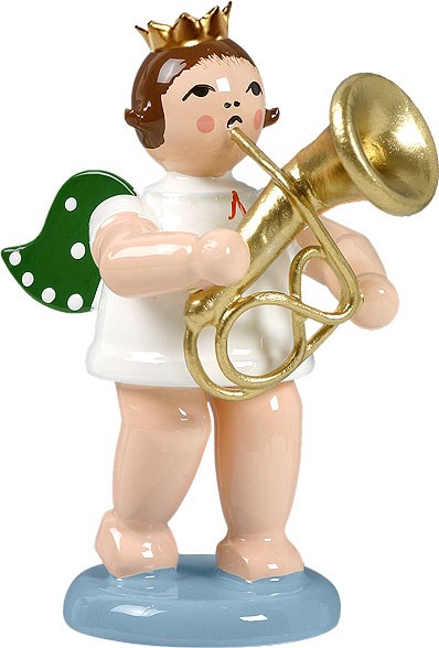 Engel mit Baritonhorn, mit Krone Engel mit Baritonhorn, mit Krone