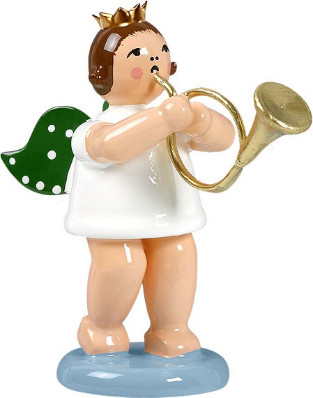 Engel mit engl. Horn, mit Krone Engel mit engl. Horn, mit Krone