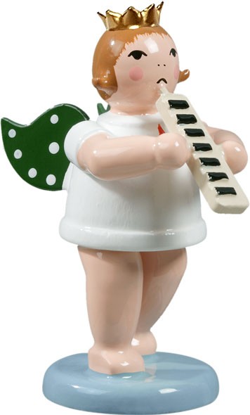 Engel mit Melodika, mit Krone Engel mit Melodika, mit Krone