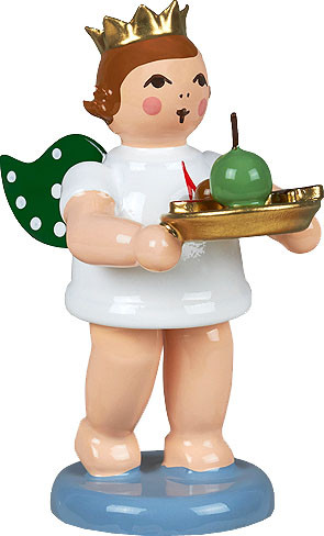 Geschenkeengel mit Weihnachtsteller - mit Krone