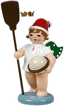 Weihnachtsengel mit Ofenschieber, mit Krone Weihnachtsengel mit Ofenschieber, mit Krone