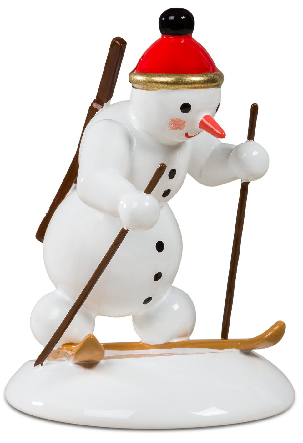 Schneemann - Biathlet laufend Schneemann - Biathlet laufend