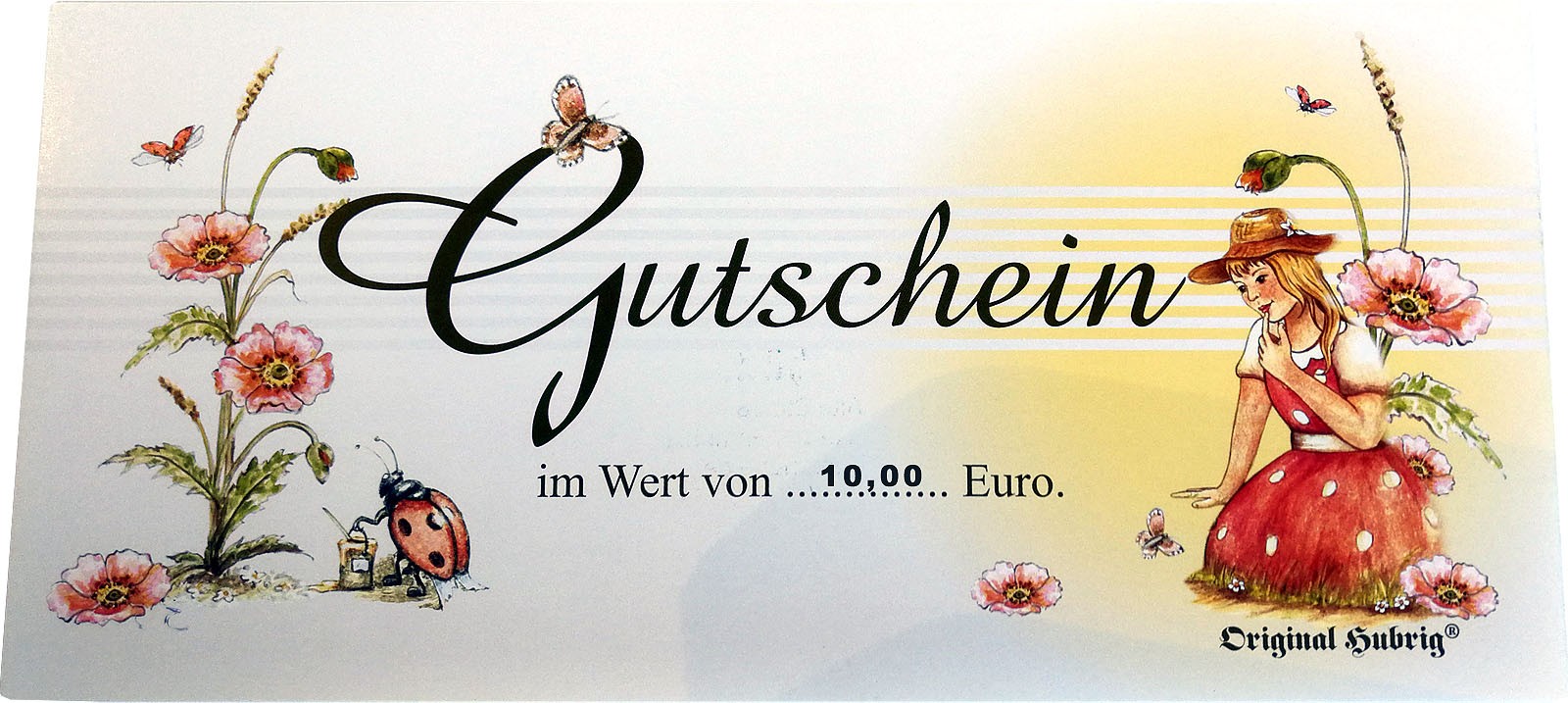Gutschein Blumenmädchen - 10,00 EUR