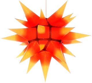 Original Herrnhuter Adventsstern, gelb mit rotem Kern - 40cm Original Herrnhuter Adventsstern, gelb mit rotem Kern - 40cm