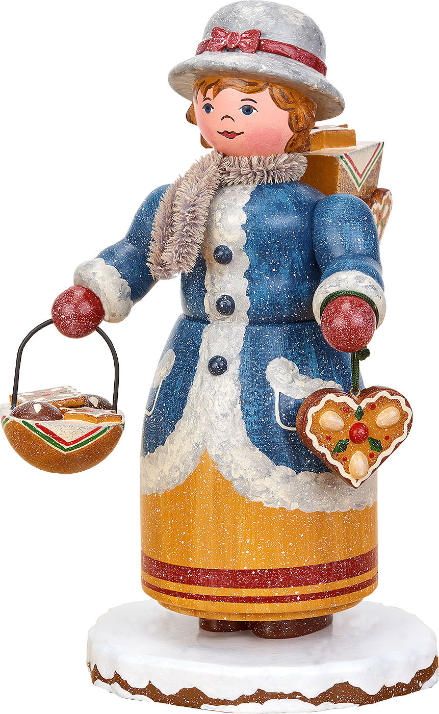 Räuchermann Winterkinder Lebkuchenhändlerin 