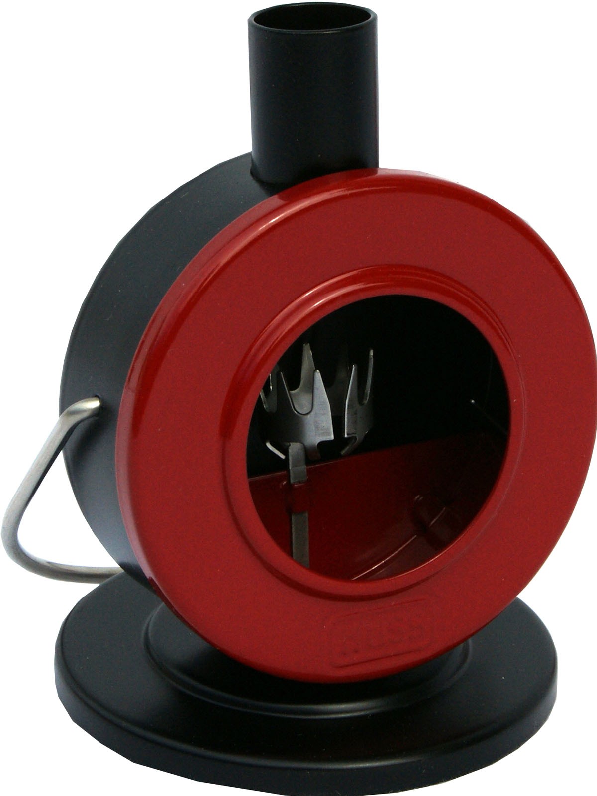 Scheibenofen - Der Flache, rot/schwarz Scheibenofen - Der Flache, rot/schwarz