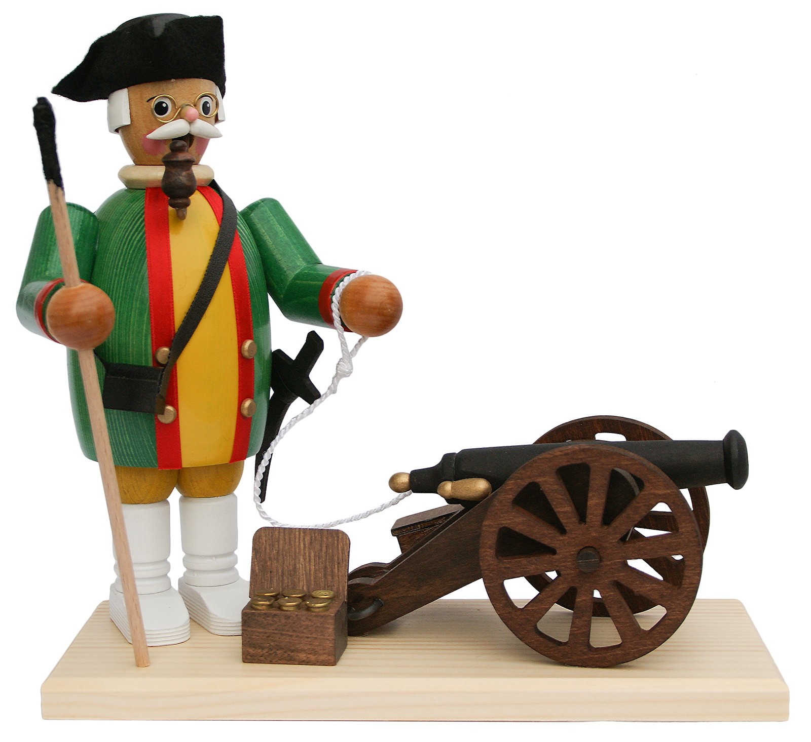 Räuchermann Kanonier mit Kanone Räuchermann Kanonier mit Kanone