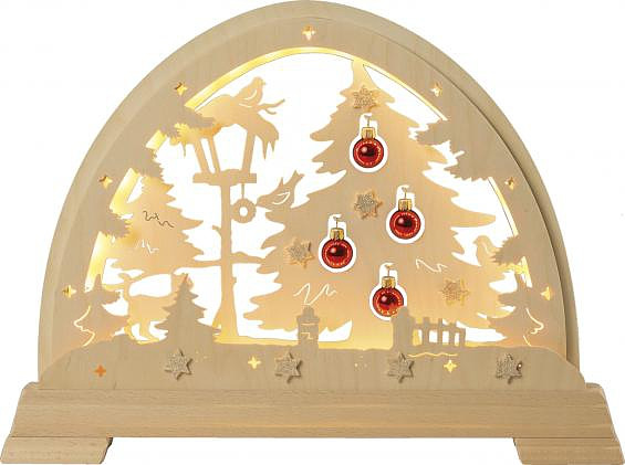 Lichterbogen mit Katze - mit Kugeln-led Lichterbogen mit Katze - mit Kugeln-led